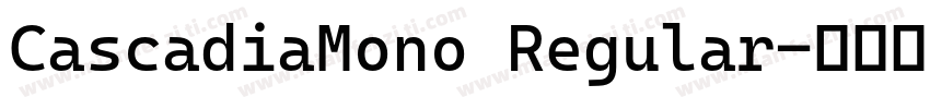 CascadiaMono Regular字体转换